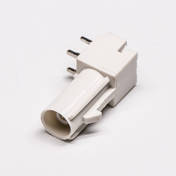 3 FAKRA彎頭天線臥式白色公針插板穿孔式長體